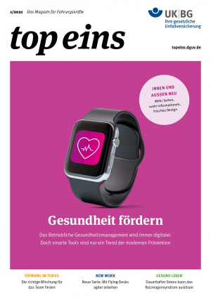 top eins 1/2021 ©DGUV ©DGUV Titelbild top eins 1/2021 ©DGUV