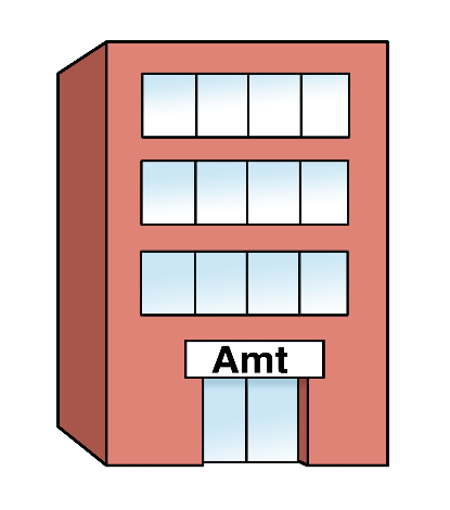 Symbolgrafik eines Amtgebäudes